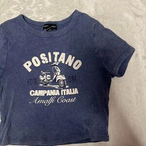 s blue italy baby tee
